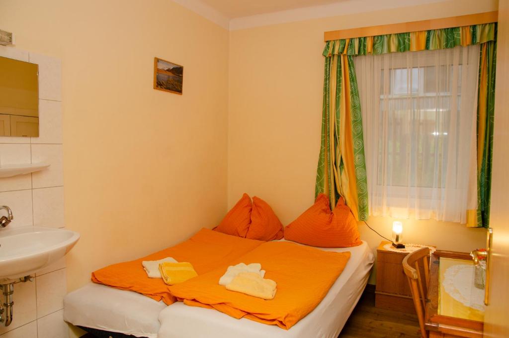 Ansicht Bett Fewo Schneewittchen